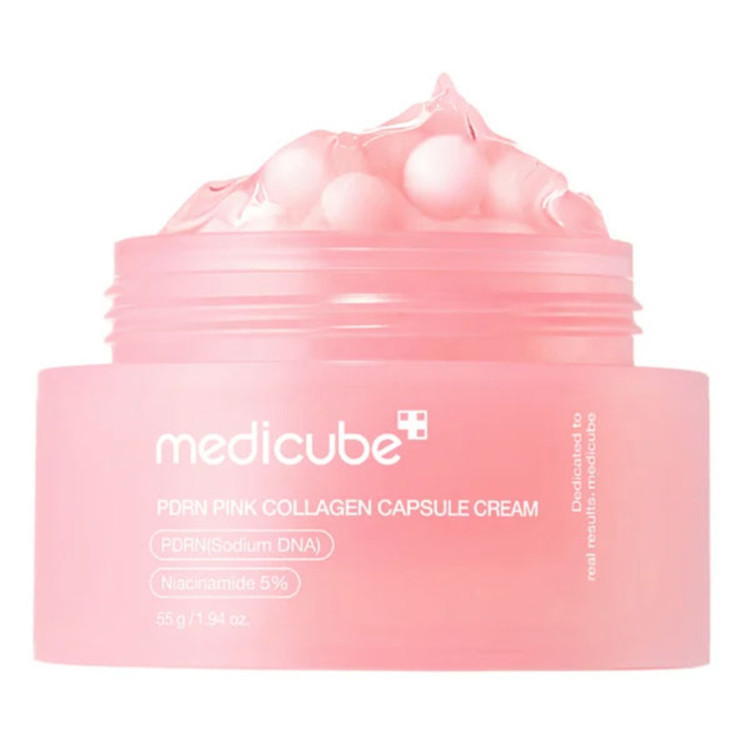 کرم کپسولی کلاژن PDRN مدی کیوب Pink Collagen - تصویر اصلی محصول