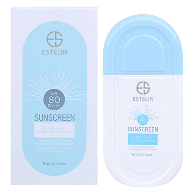 کرم ضد آفتاب استلین بر پایه آب SPF+80 حجم 100 میل اصل